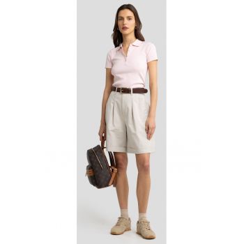 Tricou polo cu aspect striat Rafaela