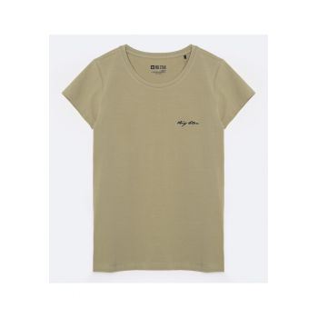 Tricou Slim Fit Cu Logo Brodat