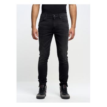 Blugi Carrot Fit Terry 956 - negru - denim - Gri