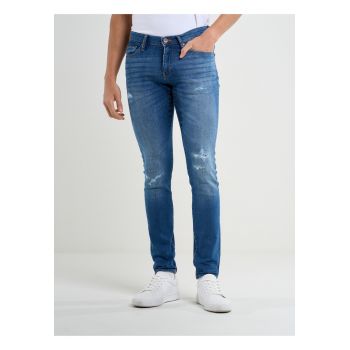Blugi skinny cu detalii deteriorate Deric