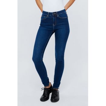 Blugi skinny cu talie inalta Clara