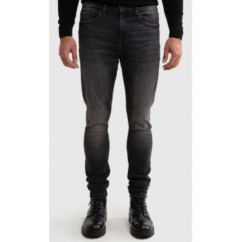 Blugi Skinny cu talie inalta Deric