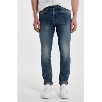 Blugi skinny cu talie inalta Ervad 750