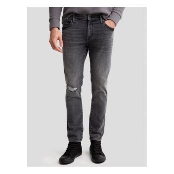 Blugi skinny cu talie joasa Jeffray -