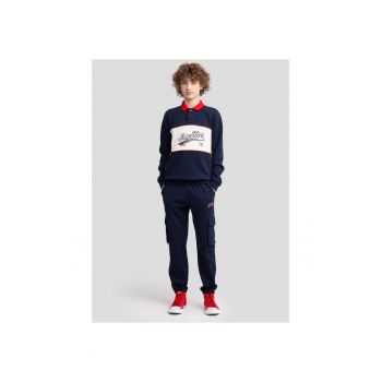 Bluza polo cu guler contrastant HARMON 403