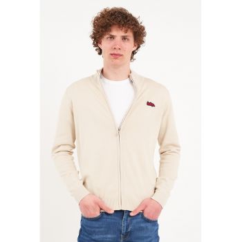 Cardigan cu fermoar