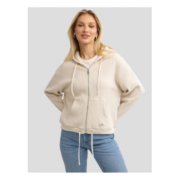 Hanorac texturat cu fermoar GRALA ZIP