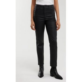 Pantaloni slim fit cu talie inalta