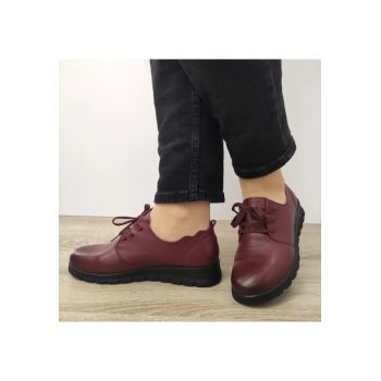 Pantofi Casual Dama  21072 Bordo - Bordo -