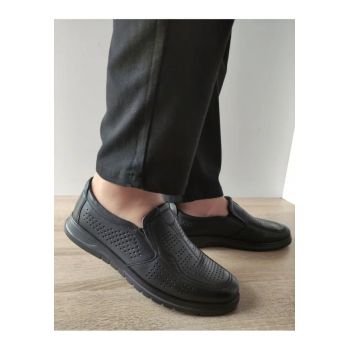Pantofi Casual Perforati Barbati  808-L8225 Negri - Negru -