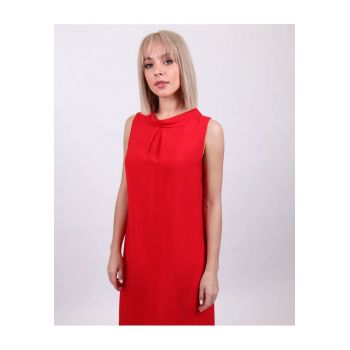 Rochie dreapta din rayon - fara maneci