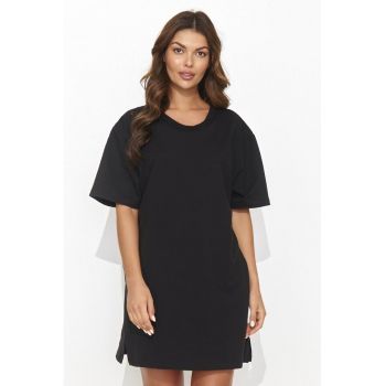 Rochie mini tip tricou cu decupaj la spate
