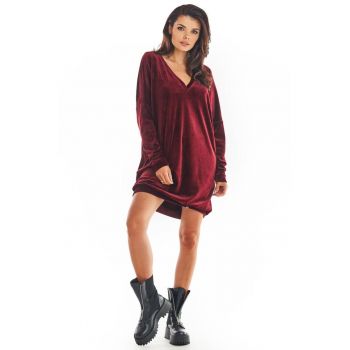 Scurta Rochie Maneca lunga - Poliseter - Casual A378