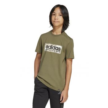 Tricou din bumbac cu imprimeu logo Camo