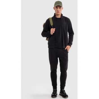 Bluzon cu fermoar din material pique WLADOR 906