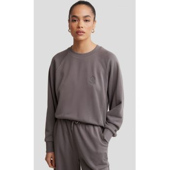 Bluzon cu maneci raglan si logo brodat MINDY 903