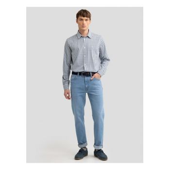 Camasa regular fit cu imprimeu in carouri - Multicolor