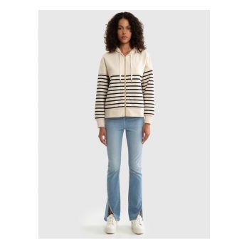 Hanorac cu fermoar in dungi SELINA ZIP 103