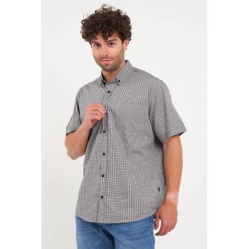 Kenvelo - Camasa barbat cu maneca scurta (Marime: XXL - Culoare: BLACK)