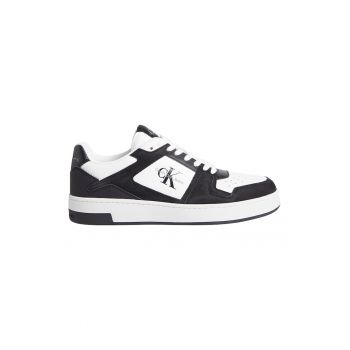 Pantofi sport din piele cu detaliu logo