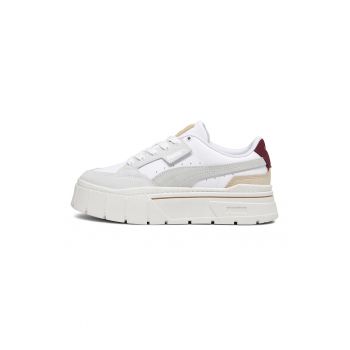 Pantofi sport flatform cu insertii din piele intoarsa Mayze Stack Luxe