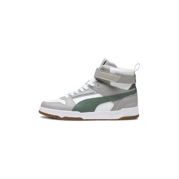 Pantofi sport high-top unisex cu insertii din piele RBD Game