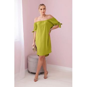 Rochie cu maneci cu snur -