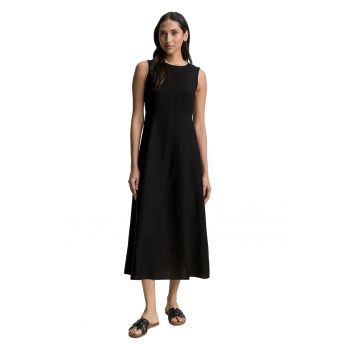 Rochie midi fara maneci din amestec de in