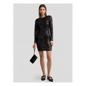 Rochie mini din paiete Efori - Negru