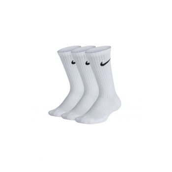 Set 3 Perechi Sosete Everyday Cushioned JR SX6842-100 - Baieti - Alb Set 3 Perechi Sosete Everyday Cushioned JR SX6842-100 - Baieti - Alb