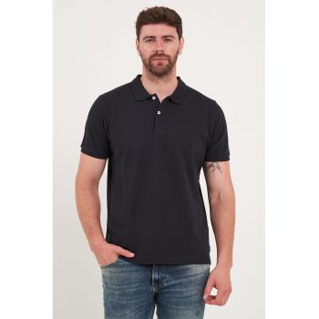 Tricou polo din bumbac de pique