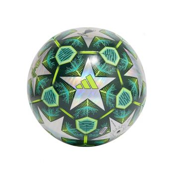 Minge fotbal  Finale 25 UCL Training Foil - verde/negru/argintiu -