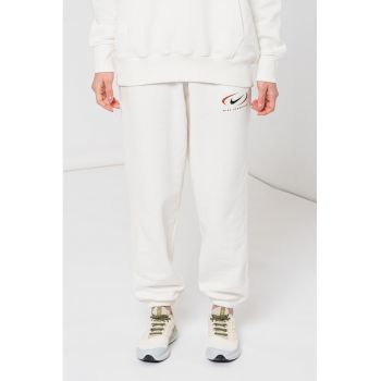 Pantaloni de trening relaxed fit cu snur de ajustare