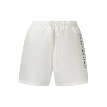 Pantaloni scurti barbati pentru inot original logo - regular fit - alb -