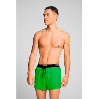 Pantaloni scurti de baie cu banda logo in talie