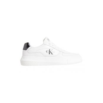 Pantofi sport cu detalii de piele