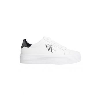 Pantofi sport din piele ecologica cu talpa flatform