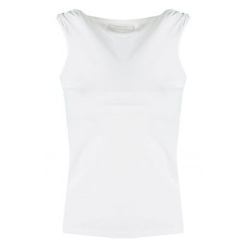 Top slim fit ajustabil - Alb -