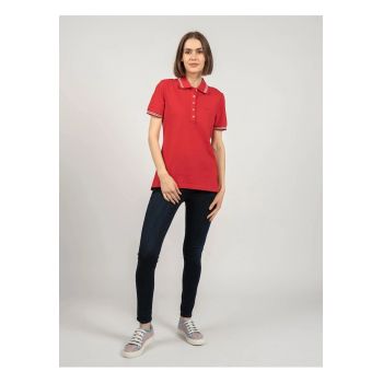 Tricou polo cu detalii contrastante Sustin -