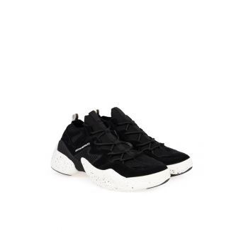 Adidasi cu talpa cu aspect patat - Negru -