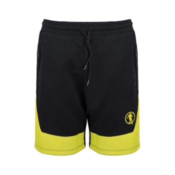 Bermude colorblock cu talie ajustabila -