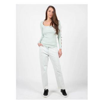 Blugi crop cu talie inalta -