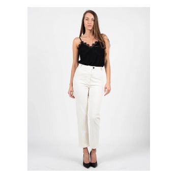 Blugi crop cu talie inalta -