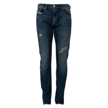 Blugi cu rupturi decorative D-Strukt - Albastru -