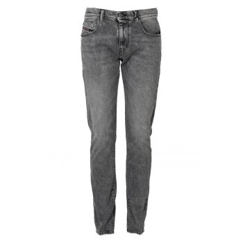 Blugi slim fit cu aspect decolorat D-Strukt - Gri -