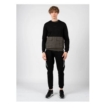 Bluza de trening cu decolteu la baza gatului -