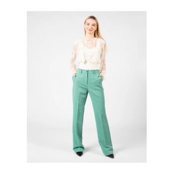 Bluza din dantela cu volane Berceto - Ecru - 36