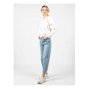 Bluzon cu maneci liliac - Crem -