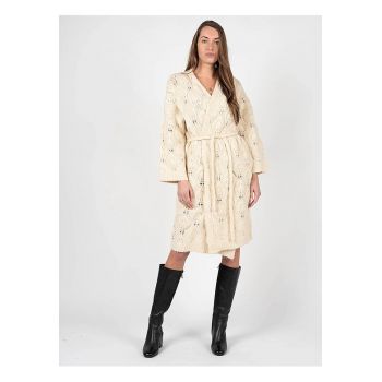 Cardigan kimono cu cordon -
