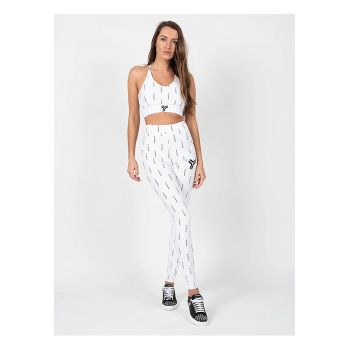 Colanti slim fit cu talie inalta -